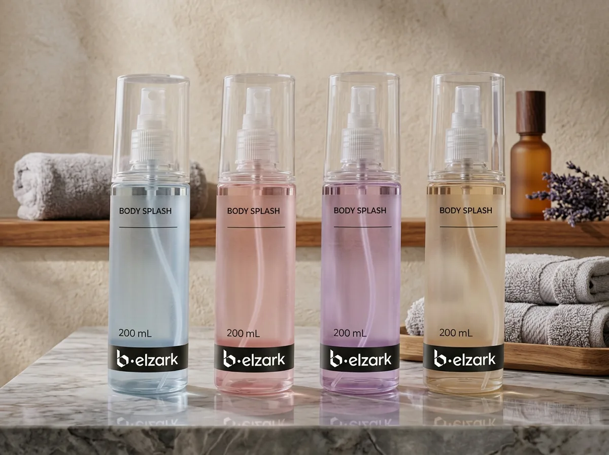 Body splash pronto para receber a marca do cliente